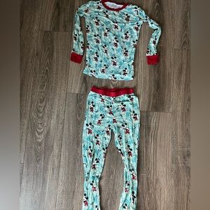 Girls Little Sleepies Pajamas -Mickey mouse Size 7/8